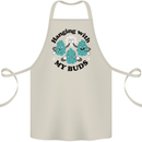 Weed Hanging With My Buds Cannabis Funny Cotton Apron 100% Organic Natural