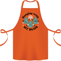 Weed Hanging With My Buds Cannabis Funny Cotton Apron 100% Organic Orange