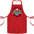 Weed Hanging With My Buds Cannabis Funny Cotton Apron 100% Organic Red