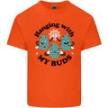 Weed Hanging With My Buds Cannabis Funny Kids T-Shirt Childrens Orange