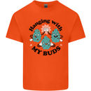 Weed Hanging With My Buds Cannabis Funny Kids T-Shirt Childrens Orange