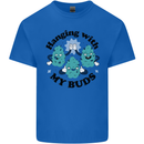Weed Hanging With My Buds Cannabis Funny Kids T-Shirt Childrens Royal Blue