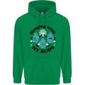 Weed Hanging With My Buds Cannabis Funny Mens 80% Cotton Hoodie Irish Green