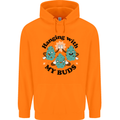Weed Hanging With My Buds Cannabis Funny Mens 80% Cotton Hoodie Orange