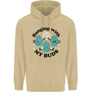 Weed Hanging With My Buds Cannabis Funny Mens 80% Cotton Hoodie Sand