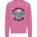 Weed Hanging With My Buds Cannabis Funny Mens Sweatshirt Jumper Azalea