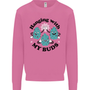 Weed Hanging With My Buds Cannabis Funny Mens Sweatshirt Jumper Azalea