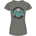 Weed Hanging With My Buds Cannabis Funny Womens Petite Cut T-Shirt Charcoal
