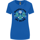 Weed Hanging With My Buds Cannabis Funny Womens Wider Cut T-Shirt Royal Blue