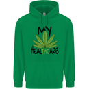 Weed My HealTHCare Cannabis Funny THC Childrens Kids Hoodie Irish Green