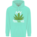 Weed My HealTHCare Cannabis Funny THC Childrens Kids Hoodie Peppermint