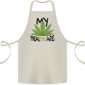 Weed My HealTHCare Cannabis Funny THC Cotton Apron 100% Organic Natural