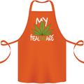 Weed My HealTHCare Cannabis Funny THC Cotton Apron 100% Organic Orange