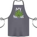Weed My HealTHCare Cannabis Funny THC Cotton Apron 100% Organic Steel