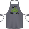 Weed My HealTHCare Cannabis Funny THC Cotton Apron 100% Organic Steel