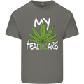Weed My HealTHCare Cannabis Funny THC Kids T-Shirt Childrens Charcoal
