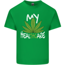 Weed My HealTHCare Cannabis Funny THC Kids T-Shirt Childrens Irish Green