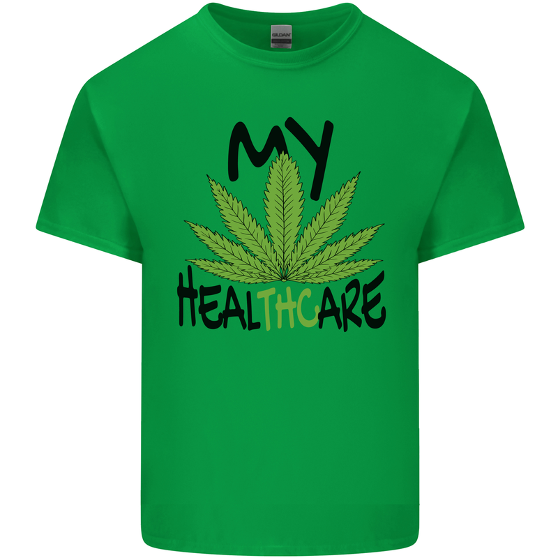 Weed My HealTHCare Cannabis Funny THC Kids T-Shirt Childrens Irish Green