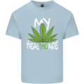 Weed My HealTHCare Cannabis Funny THC Kids T-Shirt Childrens Light Blue