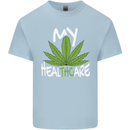Weed My HealTHCare Cannabis Funny THC Kids T-Shirt Childrens Light Blue