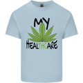 Weed My HealTHCare Cannabis Funny THC Kids T-Shirt Childrens Light Blue