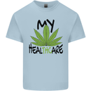 Weed My HealTHCare Cannabis Funny THC Kids T-Shirt Childrens Light Blue