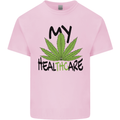 Weed My HealTHCare Cannabis Funny THC Kids T-Shirt Childrens Light Pink