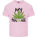 Weed My HealTHCare Cannabis Funny THC Kids T-Shirt Childrens Light Pink