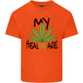 Weed My HealTHCare Cannabis Funny THC Kids T-Shirt Childrens Orange