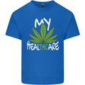 Weed My HealTHCare Cannabis Funny THC Kids T-Shirt Childrens Royal Blue