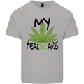 Weed My HealTHCare Cannabis Funny THC Kids T-Shirt Childrens Sports Grey