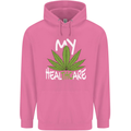 Weed My HealTHCare Cannabis Funny THC Mens 80% Cotton Hoodie Azelea