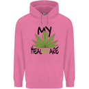 Weed My HealTHCare Cannabis Funny THC Mens 80% Cotton Hoodie Azelea