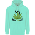 Weed My HealTHCare Cannabis Funny THC Mens 80% Cotton Hoodie Peppermint