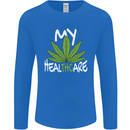 Weed My HealTHCare Cannabis Funny THC Mens Long Sleeve T-Shirt Royal Blue