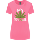 Weed My HealTHCare Cannabis Funny THC Womens Wider Cut T-Shirt Azalea