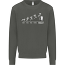 Week to Friday Weekend Beer Funny Alcohol Kids Sweatshirt Jumper Storm Grey