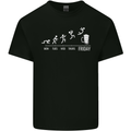 Week to Friday Weekend Beer Funny Alcohol Kids T-Shirt Childrens Black
