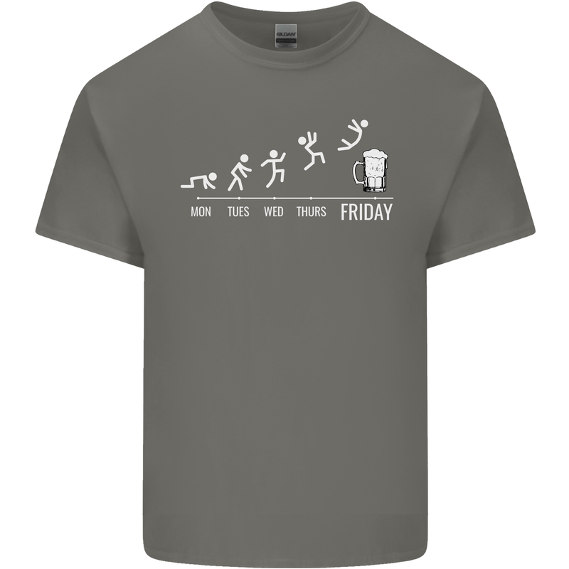 Week to Friday Weekend Beer Funny Alcohol Kids T-Shirt Childrens Charcoal