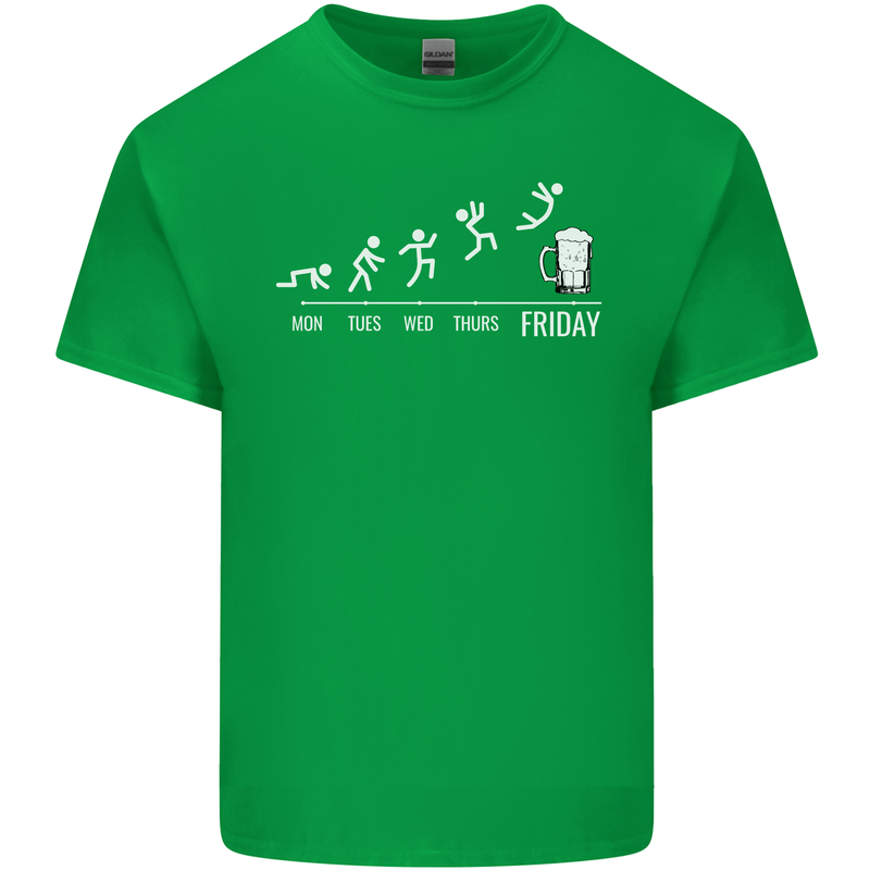 Week to Friday Weekend Beer Funny Alcohol Kids T-Shirt Childrens Irish Green