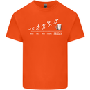 Week to Friday Weekend Beer Funny Alcohol Kids T-Shirt Childrens Orange