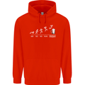 Week to Friday Weekend Beer Funny Alcohol Mens 80% Cotton Hoodie Bright Red