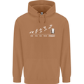 Week to Friday Weekend Beer Funny Alcohol Mens 80% Cotton Hoodie Caramel Latte