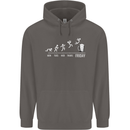 Week to Friday Weekend Beer Funny Alcohol Mens 80% Cotton Hoodie Charcoal
