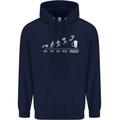 Week to Friday Weekend Beer Funny Alcohol Mens 80% Cotton Hoodie Navy Blue