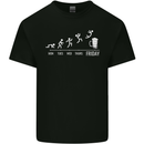 Week to Friday Weekend Beer Funny Alcohol Mens Cotton T-Shirt Tee Top Black