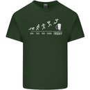 Week to Friday Weekend Beer Funny Alcohol Mens Cotton T-Shirt Tee Top Forest Green