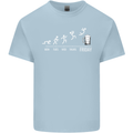 Week to Friday Weekend Beer Funny Alcohol Mens Cotton T-Shirt Tee Top Light Blue