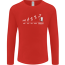Week to Friday Weekend Beer Funny Alcohol Mens Long Sleeve T-Shirt Red