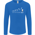 Week to Friday Weekend Beer Funny Alcohol Mens Long Sleeve T-Shirt Royal Blue